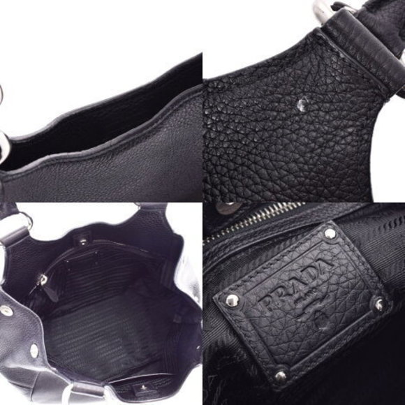 Prada black leather shoulder bag - Picture 11 of 12